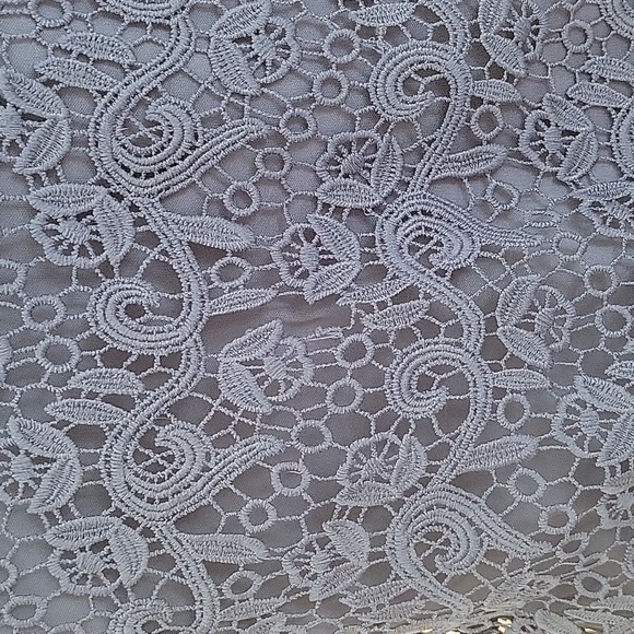 Philosophy small blue lace short sleeve top with liner - Picture 3 of 5